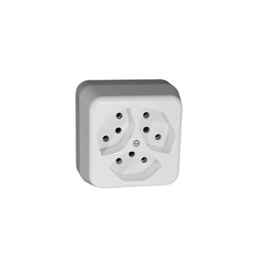 Prise AP FELLER Standard blanc 3xT13 10A