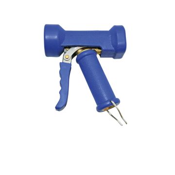 Waschpistole klein Messing - blauer Schutzmantel