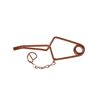 Feldmausfalle verkupfert mit Kettchen und Ring - 3er Pack
