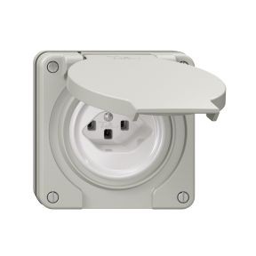 NUP Steckdose FELLER NEVO T23 lichtgrau IP21