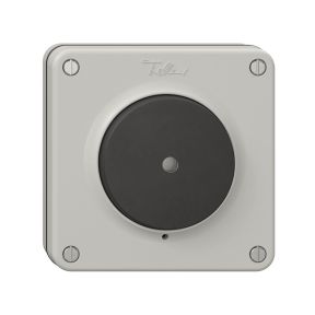 NUP Leucht-Druckschalter FELLER NEVO S3/1L lichtgrau mit Frontlinse / LED gelb