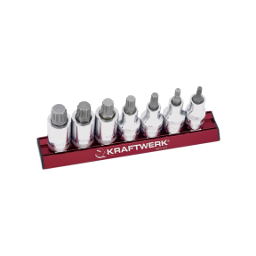 XZN-Vielzahn-Bit-Steckschlüssel-Satz 7-tlg KRAFTWERK 1/2"