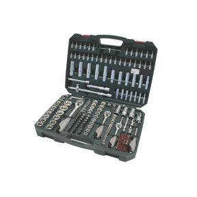 Steckschlüssel-Satz Basic 200-tlg KRAFTWERK 1/4"+3/8"+1/2"