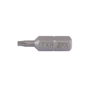Bit 1/4"-6kt Schraubendrehereinsatz WERA TORX TX8x25