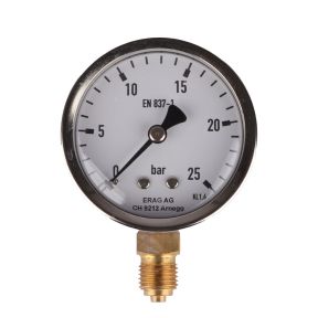 Manometer 1/4" 0-25bar Ø63mm