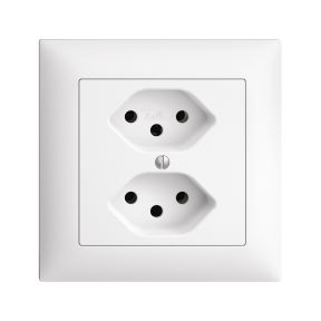 UP Steckdose FELLER EDIZIOdue 2xT13 weiss