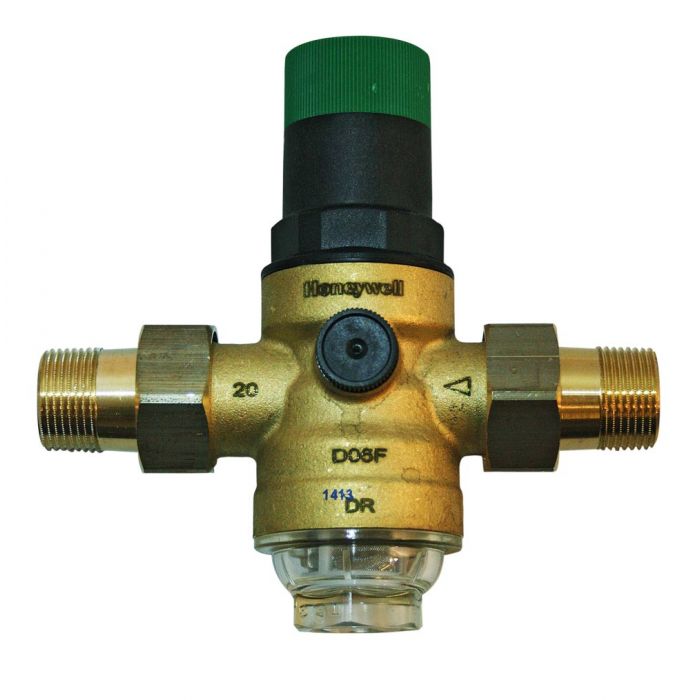 Dn25 Einstellbarer Wasserdruck-Reduzierregler, Messing-Wasserdruck-Reduzierventil  + Manometer-Wasserdruckmessgerät (dn25)
