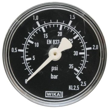 Manometer 1/4"  0-2.5 bar  Ø 50mm