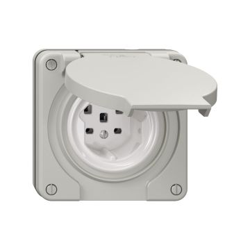 NUP Steckdose FELLER NEVO T25 lichtgrau IP21