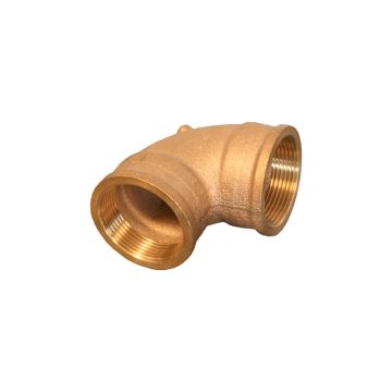 Winkel Rotguss 90° Nr. 90 - 1 1/4" IG/IG
