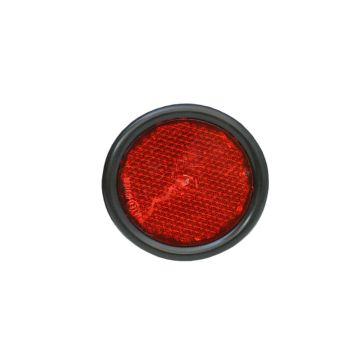 Rückstrahler rot Ø 80 mm - Kunststofffassung