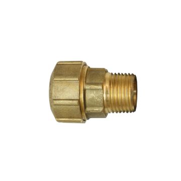 Anschlussverschraubung Messing leicht PE32x1"Aussengewinde