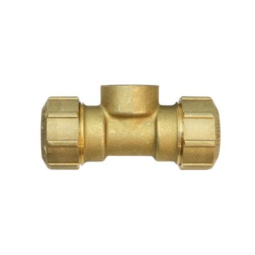 T-Stück Messing leicht PE20x1/2"x20 Innengewinde