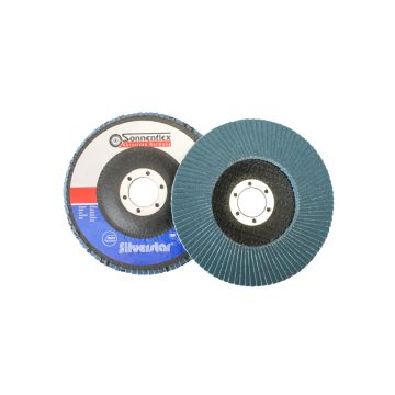 Fächerschleifscheibe 125x13x22.2 mm Korn 80 gekröpft