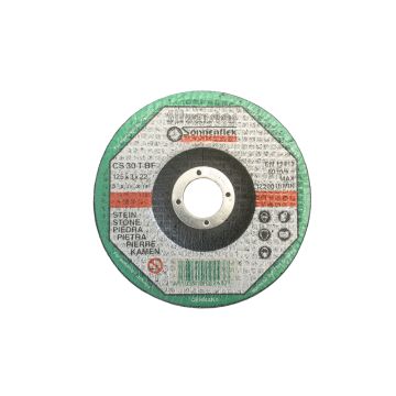 Trennschleifscheibe Stein 125x3x22.2 mm gekröpft