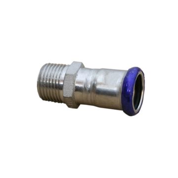 Raccord a sertir  inox pièce de transition DN35x11/4" filetage ext