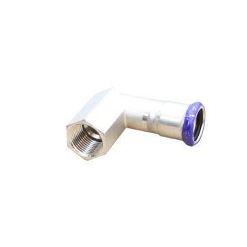 Raccord a sertir inox coude de transition 90° DN35x11/4 filetage int