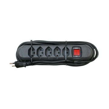 Prise multiple STRONG anthracite 3 m 5x T13 longitudinal