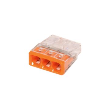 WAGO Steckklemme orange transparent 3L 0.5 - 2.5 mm2 