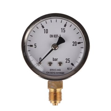 Manometer 1/4" 0-25bar Ø63mm
