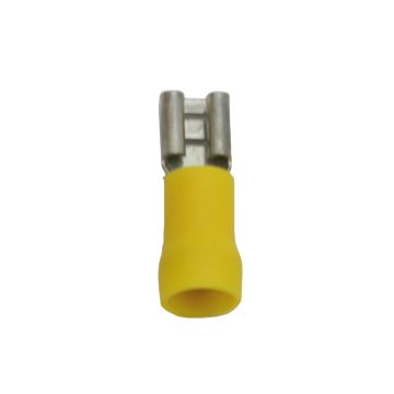 Connecteurs femelles Isolation en PVC jaune 4-6mm2
