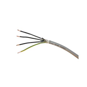 Kabel TD PVC 3x0.5 mm² 2LPE grau abgeschirmt CY-JZ