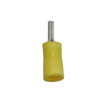 Embouts ronds à pointe cylindrique Isolation PC jaune 4-6mm2