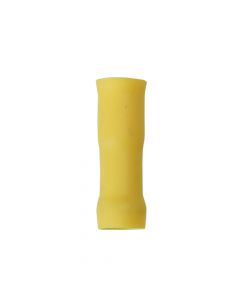 Rundsteckhülse PVC isoliert gelb 4-6 mm2 