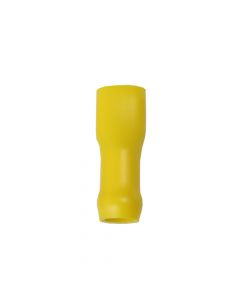 Flachsteckhülse PVC vollisoliert gelb 4-6 mm2 6.3mm