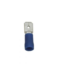 Flachstecker PVC isoliert blau 1-2.5 mm2 