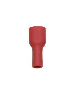 Flachsteckhülse PVC vollisoliert rot 0.5-1 mm2  6.3mm