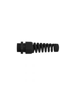 Kabelverschraubung Polyamid M16x1.5 Knickschutzspirale schwarz