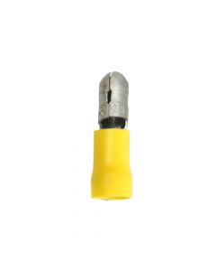 Rundstecker PVC isoliert gelb 4-6 mm2 