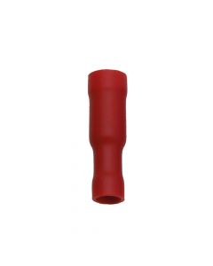 Rundsteckhülse PVC isoliert rot 0.5-1.5 mm2 